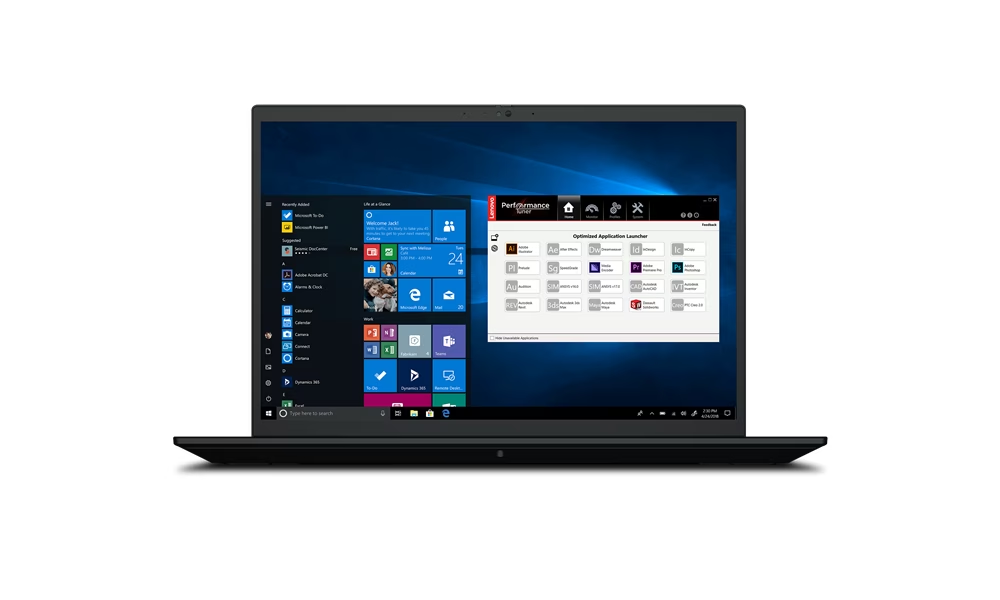 Laptop Lenovo Thinkpad P1 G4 i7-11800H 16GB 512GB WQXGA W10P RTX A2000 - obrazek 4