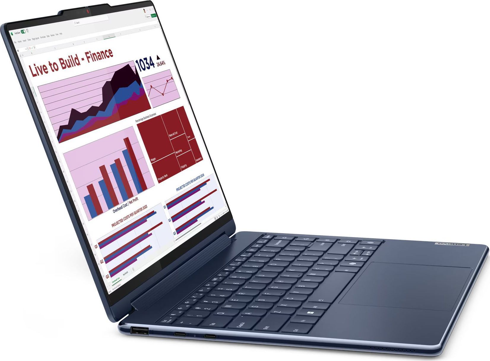 Lenovo Yoga 9 2-in1 14 Intel Core Ultra 7 155H 32GB 1TB WQUXGA DOTYK WIN - obrazek 3