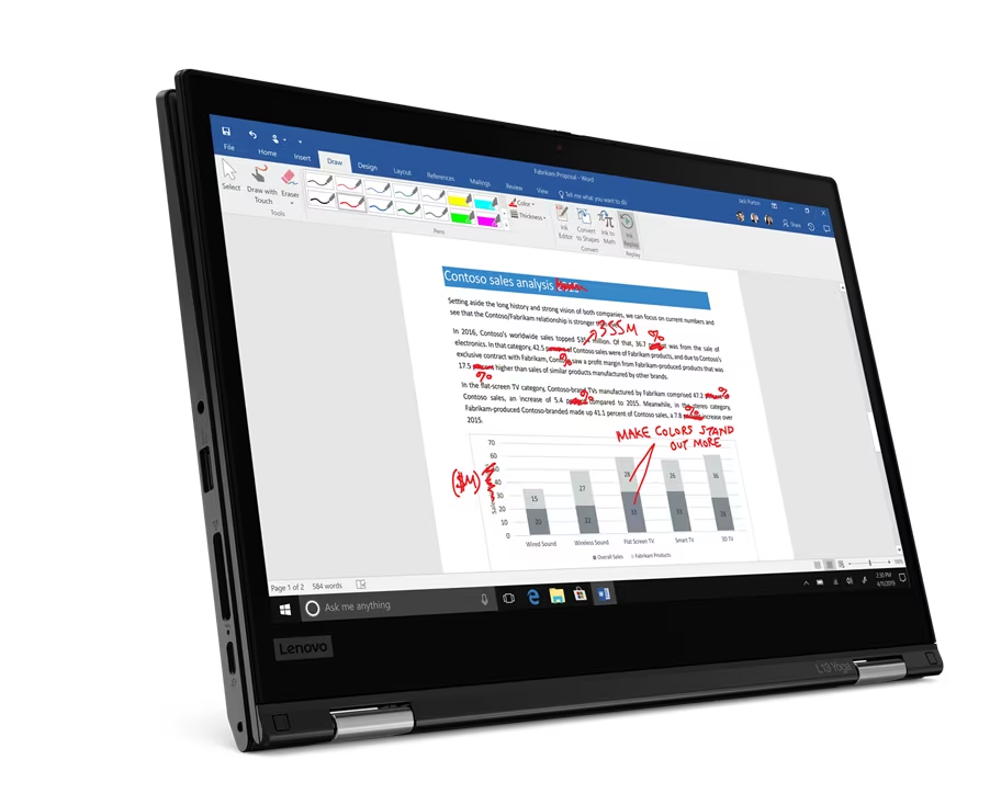 Laptop Lenovo ThinkPad L13 Yoga G2 i5-1135G7 8GB 512GB W11 Home - obrazek 2