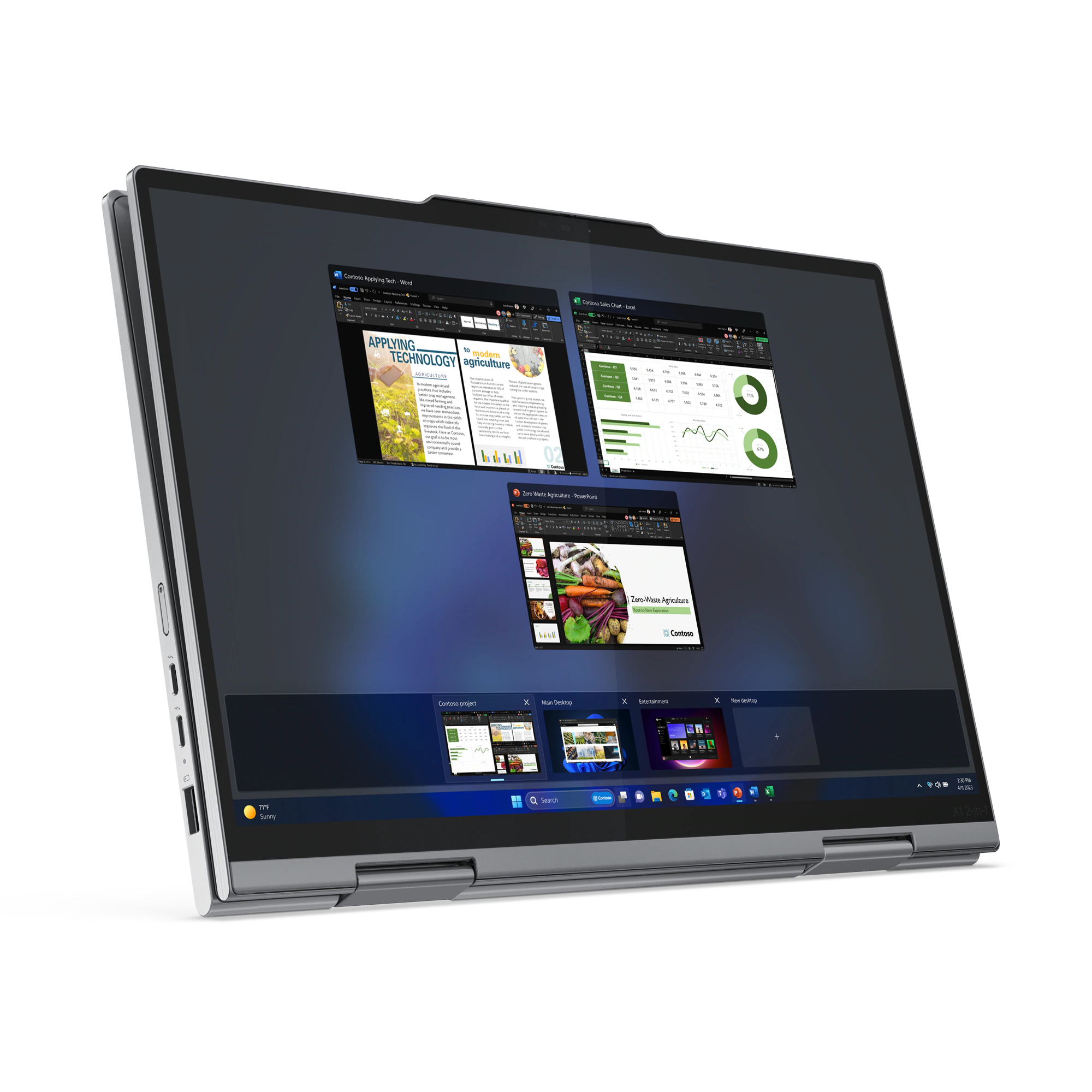 Laptop Lenovo ThinkPad X1 2-in-1 G9 Ultra 7 165U 64GB 512GB WUXGA W11P - obrazek 2