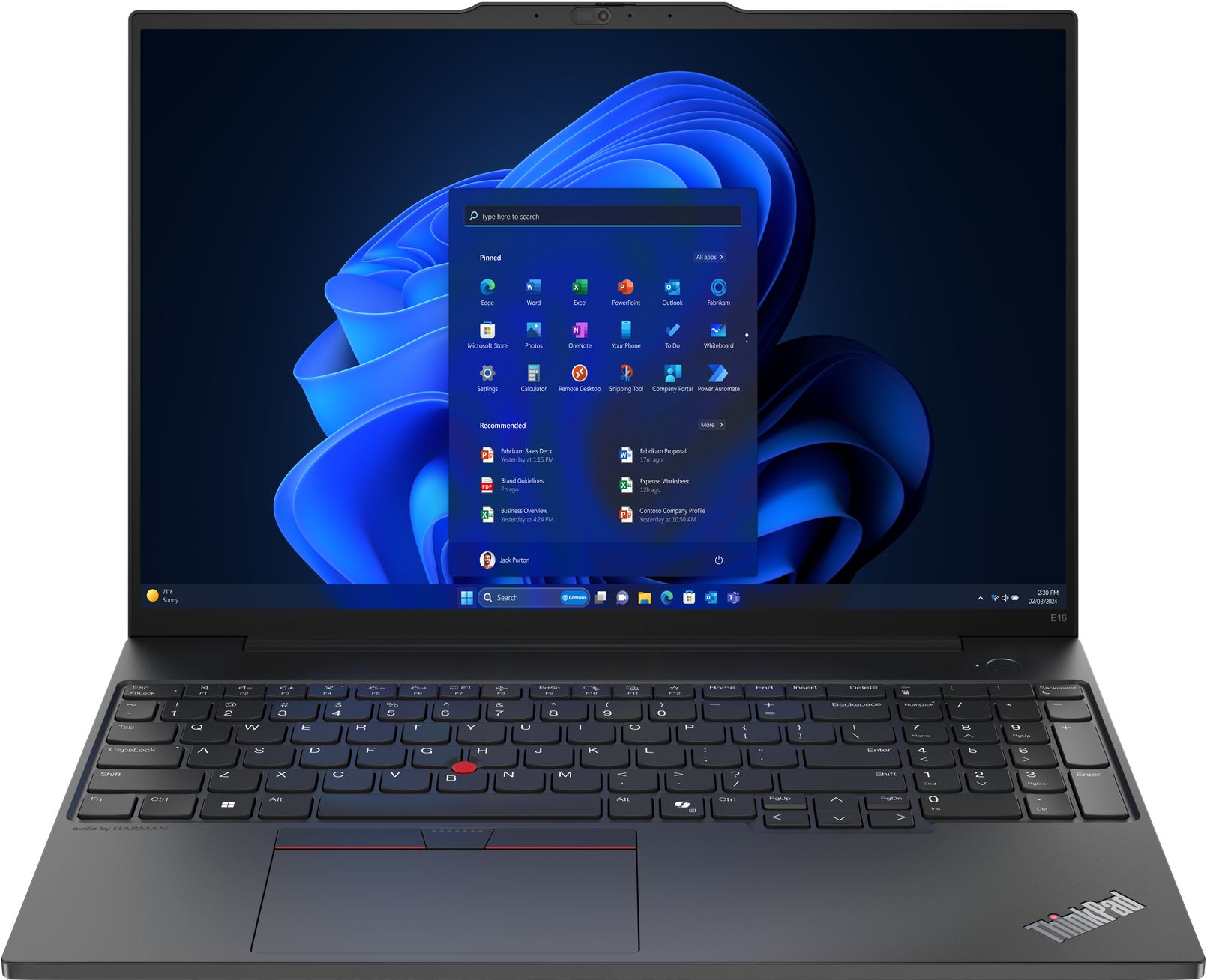 Laptop Lenovo Thinkpad E16 G2 R7 7735HS 32GB 1TB W11 Home